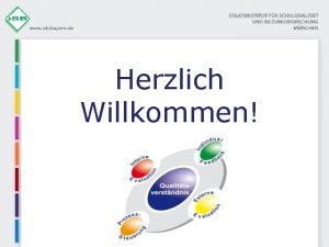 Herzlich Willkommen Qualittsmanagement an beruflichen Schulen in Bayern