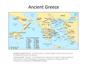 Ancient Greece Archaic period 800 BC 500 BC