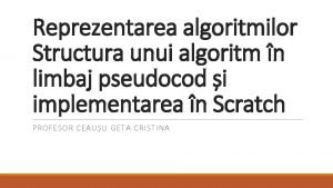 Ce este pseudocodul Ce este pseudocodul