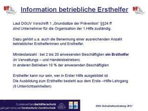 Brandschutzhelfer powerpoint Brandschutzhelfer powerpoint