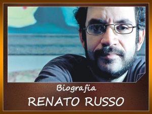 Renato Russo 1960 1996 foi um cantor e