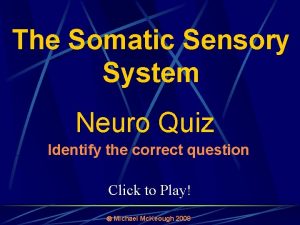Sensory system quiz