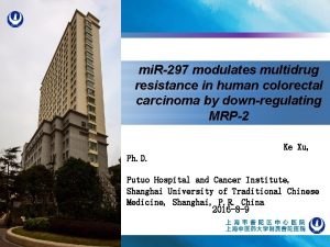 mi R297 modulates multidrug resistance in human colorectal