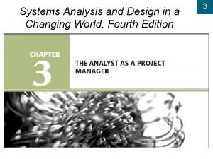 Gantt chart system analysis and design