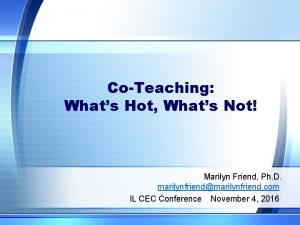 Marilyn friend co teaching