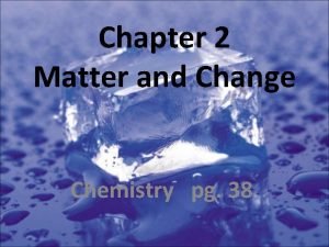 2 matter and change answer key