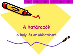 Határozók