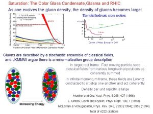 Color glass condensate