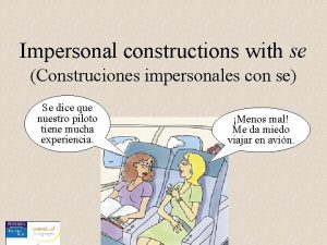 Impersonal construction