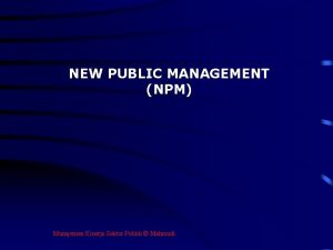 New public management christopher hood