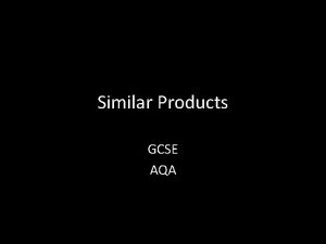 Similar Products GCSE AQA Similar Products 4 products