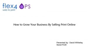Selling print to small businesses