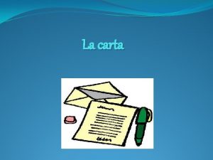 Como se inicia una carta