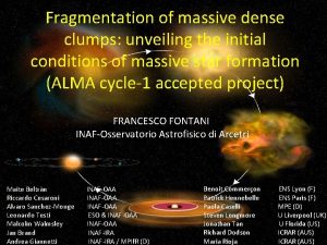 Fragmentation of massive dense clumps unveiling the initial