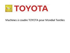 Machine a coudre toyota jeans