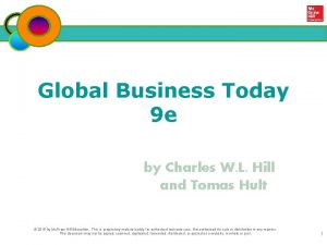 Global Business Today 9 e by Charles W