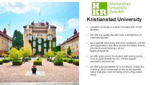 Kristianstad university sweden