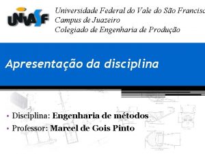 Universidade Federal do Vale do So Francisc Campus