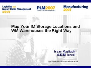 Warehouse location mapping