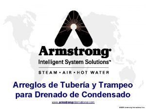 Arreglos de Tubera y Trampeo para Drenado de