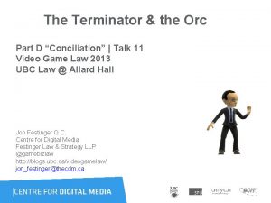 The Terminator the Orc Part D Conciliation Talk