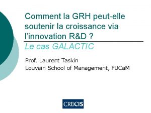 Comment la GRH peutelle soutenir la croissance via