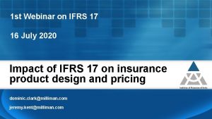 Ifrs 17 webinar