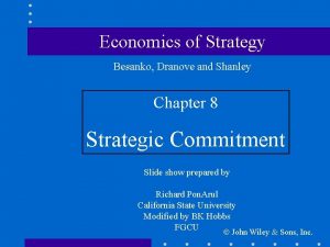 Economics of Strategy Besanko Dranove and Shanley Chapter