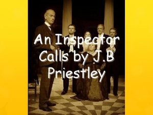 An inspector calls opening stage directions