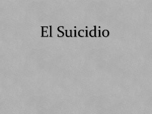 El Suicidio CONTENIDO W Que es suicidio W