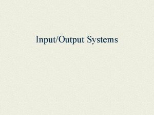 Strobed input output