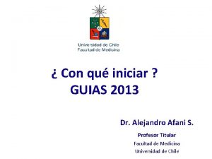 Dr alejandro afani