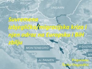 Suvremena izbjeglikamigracijska kriza i njen odraz na Europsku