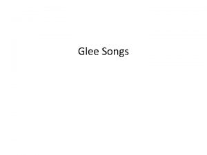 Glee Songs Cant Fight This Feeling Solo I