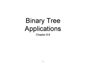 Binary Tree Applications Chapter 6 6 1 Parse