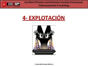 Certified Offensive and Defensive Security Professional Entrenamiento Elearning