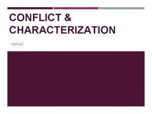 Direct characterization definition Direct characterization definition