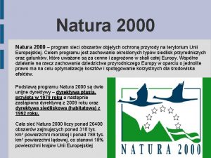 Program ochrony przyrody natura 2000