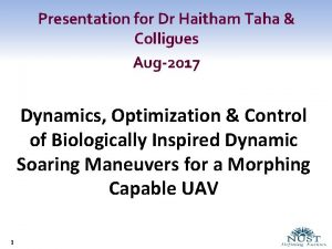 Presentation for Dr Haitham Taha Colligues Aug2017 Dynamics