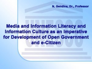 Mind map about media and information literacy