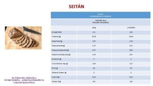 SEITN INFORMACIN NUTRICIONAL PORCIN 90 g PORCIN POR