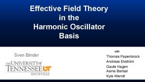 Effective Field Theory in the Harmonic Oscillator Basis
