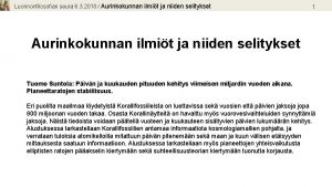 Luonnonfilosofian seura Luonnonfilosofian seura