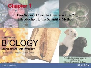 Chapter 1 Can Science Cure the Common Cold
