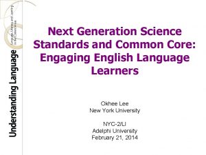 Next Generation Science Standards and Common Core Engaging