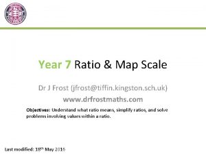 Ratio map scale