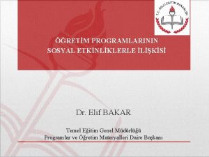 Dr. elif bakar Dr. elif bakar