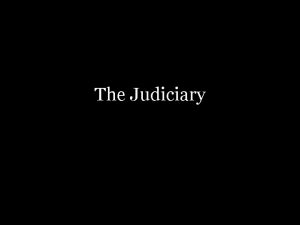 The Judiciary Is the Judiciary a political branch