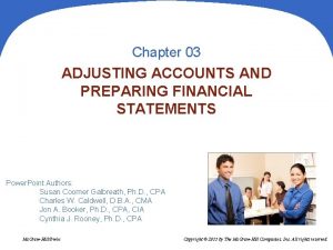 Chapter 03 ADJUSTING ACCOUNTS AND PREPARING FINANCIAL STATEMENTS