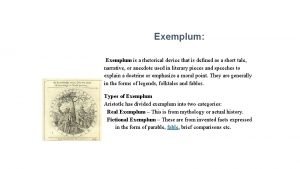 Exemplum definition